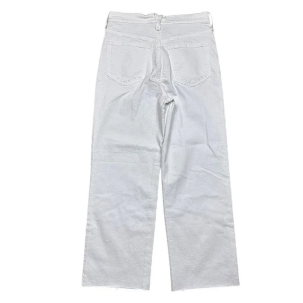 NWT‎ J. Crew Women's Size 27 White Wide-Leg High-Rise Jeans Summer Denim